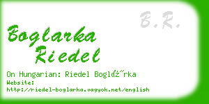 boglarka riedel business card